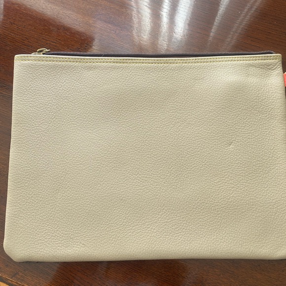 Leather Travel Makeup Clutch or Wristlet - Picture 2 of 4